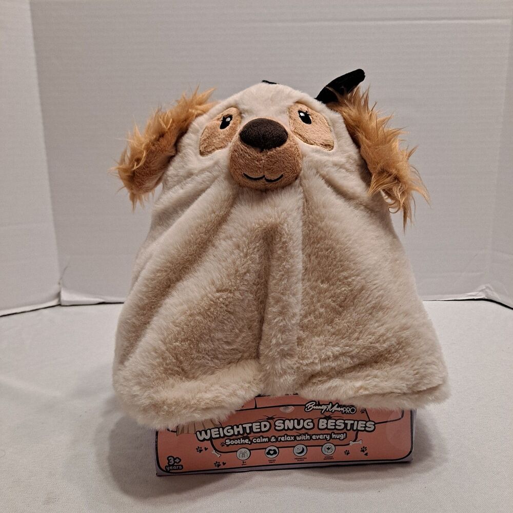 Beauty Muse Pro Weighted Snug Besties Spooky Dog Ghost Plush 2.2 lbs 9"Hx7"W